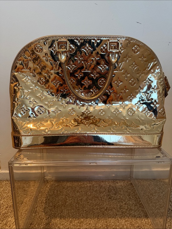 Louis Vuitton Handbags - Louis Vuitton Metallic Gold Monogram Alma Satchel